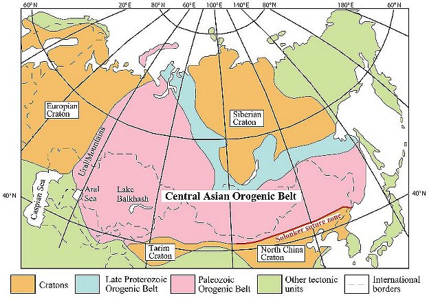 CAOB 中央アジア造山帯